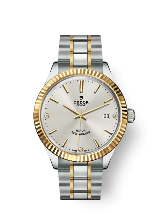 Tudor Replica Watch Style, Stainless Steel and Yellow Gold with Diamond-set, 38mm, M12513-0009