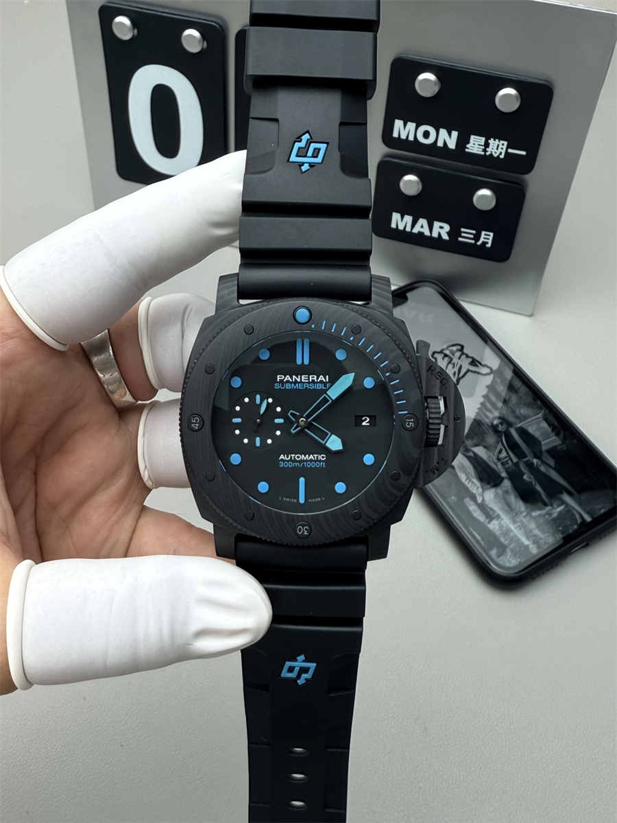VSF Watches Panerai PAM1616 – 47mm Submersible Carbotech Super Clone with P.9010